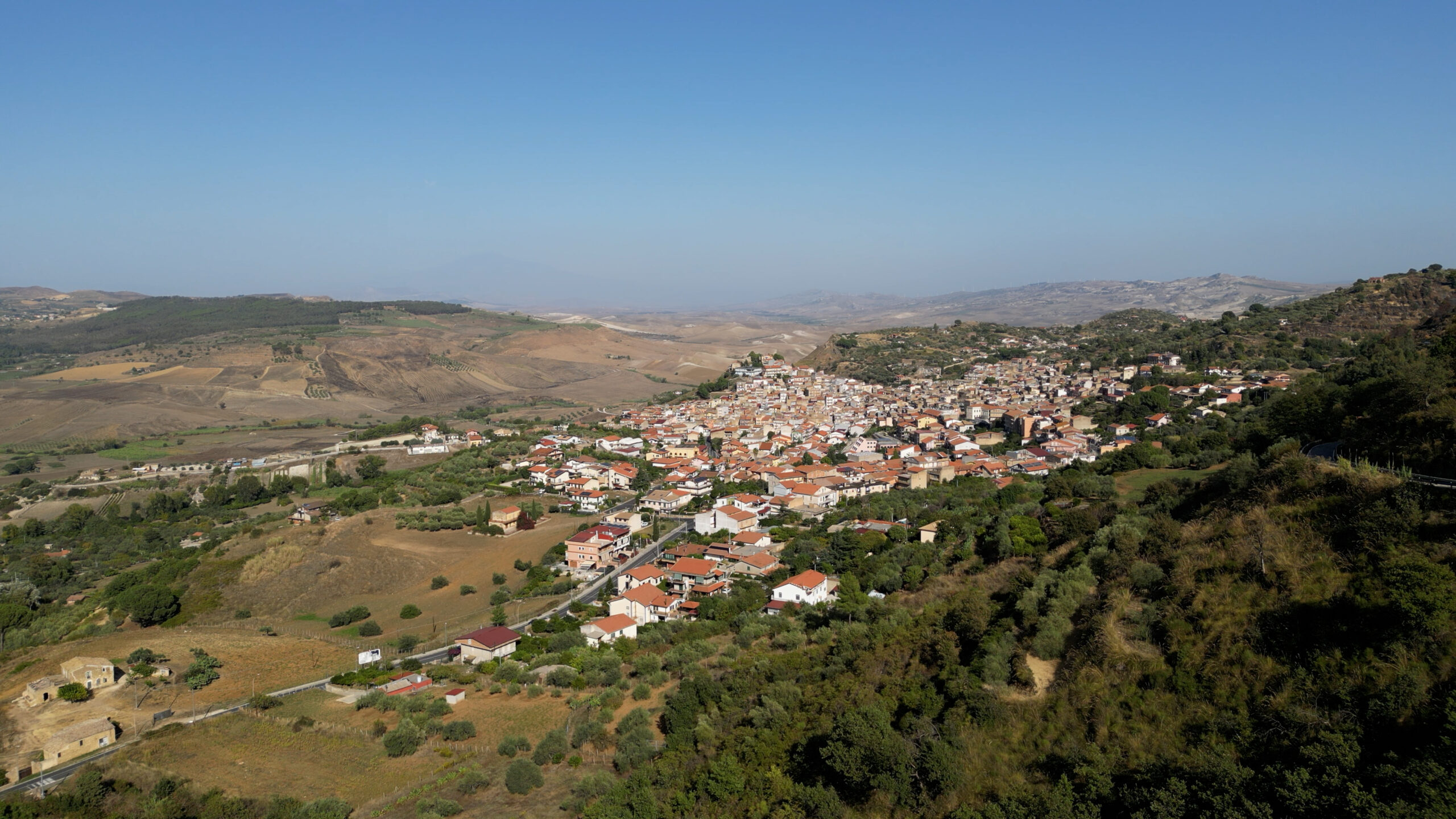 San Michele di Ganzaria dall'alto