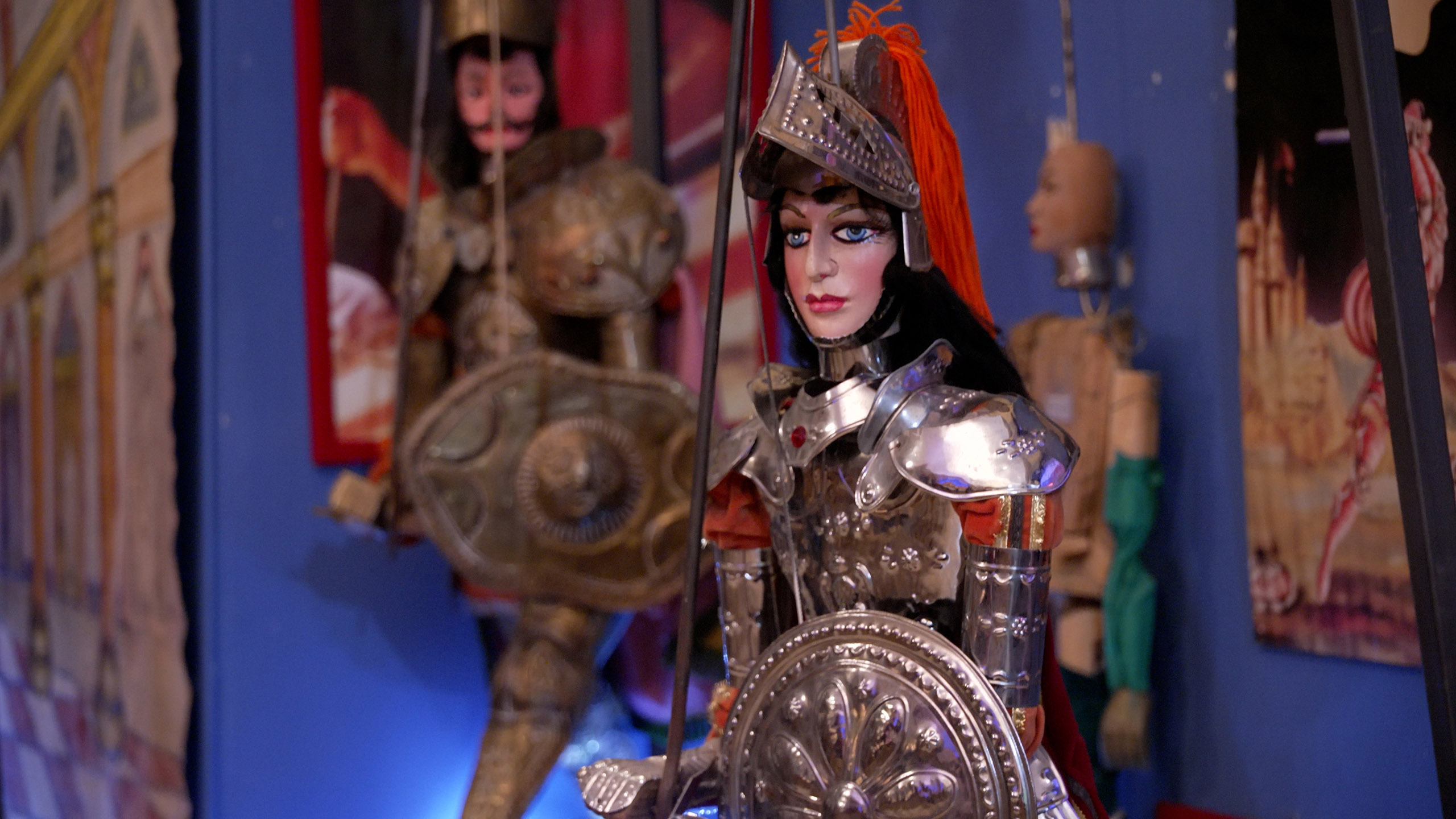 Dettaglio di un pupo a mezzobusto